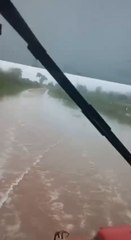 Lluvias inundan caminos en Concepción