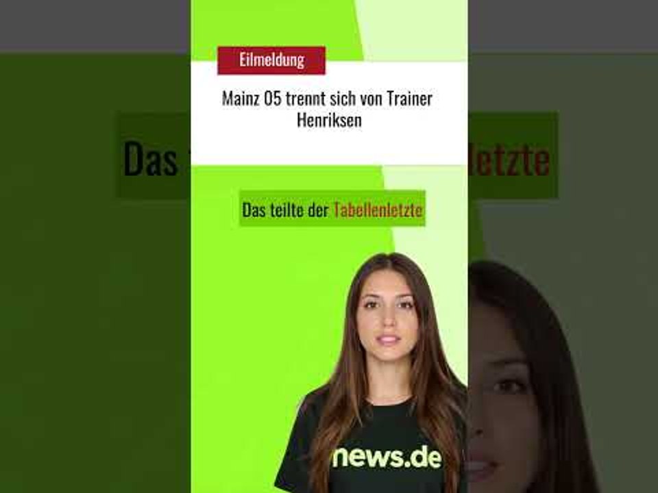 Mainz 05 trennt sich von Trainer Henriksen