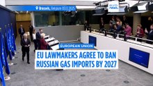 EU lawmakers agree to ban Russian gas imports by 2027