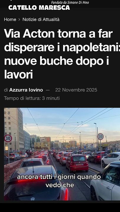Maresca - Via Acton….i nostri soldi buttati al vento e sprecati .. (03.12.25)