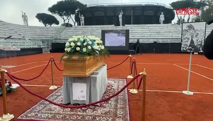 Pietrangeli, da Panatta a Malag?: tutti in fila per il commosso omaggio al Foro Italico