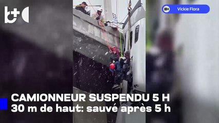 Sauvetage dramatique aux États-Unis : camionneur suspendu à 30 m au-dessus d'un ravin pendant 5 h