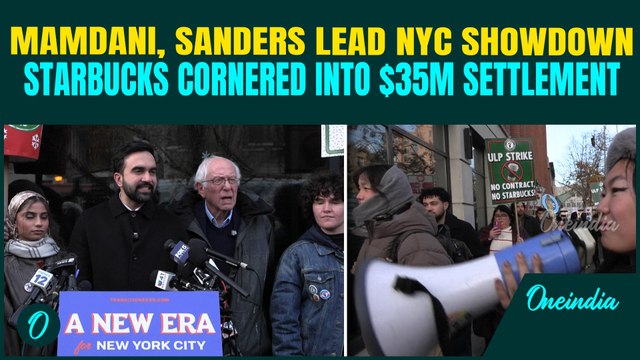 Mamdani & Sanders STORM NYC Picket Lines; Starbucks FORCED Into $35M Mega-Payout for 15,000 Baristas