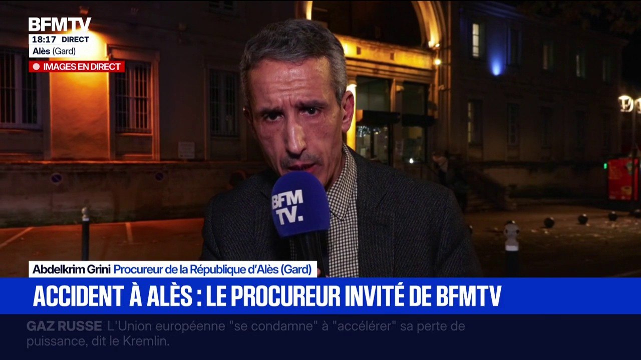 Accident de voiture à Alès: "D'après le médecin légiste et les premières constatations, les trois jeunes sont morts noyés", déclare Abdelkrim Grini, procureur de la République d’Alès