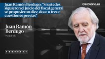 Juan Ramón Berdugo: “Si ustedes siguieron el juicio del fiscal general se propusieron diez, doce o trece cuestiones previas”