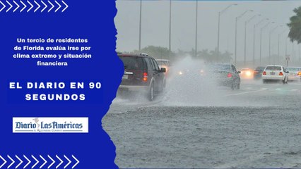 Un tercio de residentes de Florida evalúa irse por clima extremo y situacion financiera | El Diario en 90 segundos
