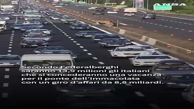 L'esodo degli italiani per il ponte dell'Immacolata: 13,9 milioni in viaggio