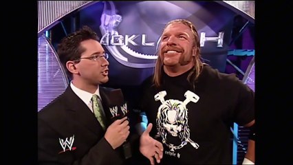 A very confident Triple H believes he’ll regain the World Heavyweight Championship! - Backlash 2005 1/5/05