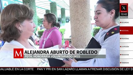 Alejandra Aburto destaca programas del Voluntariado IMSS y apoyo a familias de pacientes
