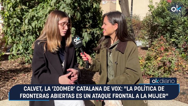 Calvet, la 'zoomer' catalana de Vox: La política de fronteras abiertas es un ataque frontal a la mujer