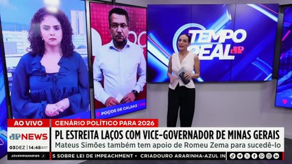 PL estreita laços com Mateus Simões, vice-governador de MG, para eleições de 2026 | TEMPO REAL