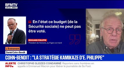 "C'est suicidaire": Daniel Cohn-Bendit réagit aux propos d'Édouard Philippe sur le vote du budget de la Sécurité sociale 2026