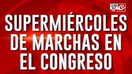 Supermiércoles de marchas en el Congreso: el presidente llegó a la jurada de diputados junto a Karina Milei