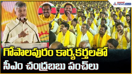 CM Chandrababu Naidu: గోపాలపురం కార్యకర్తలతో సీఎం చంద్రబబు పంచ్ లు | Asianet News Telugu
