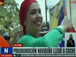 Grupo Madera y artistas celebran navidad con repertorio musical caribeño en la pqa. Coche de Caracas