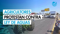 Caravana de agricultores avanza hacia San Lázaro en protesta por la Ley de Aguas