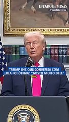 Trump diz que conversa com Lula foi ótima: "Gosto muito dele"
