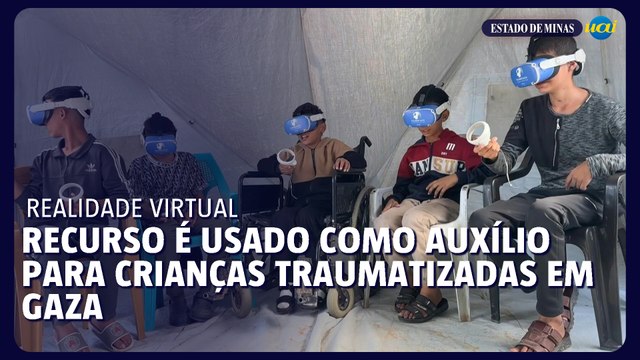 Crianças traumatizadas em Gaza são tratadas com realidade virtual