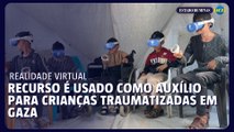 Crianças traumatizadas em Gaza são tratadas com realidade virtual