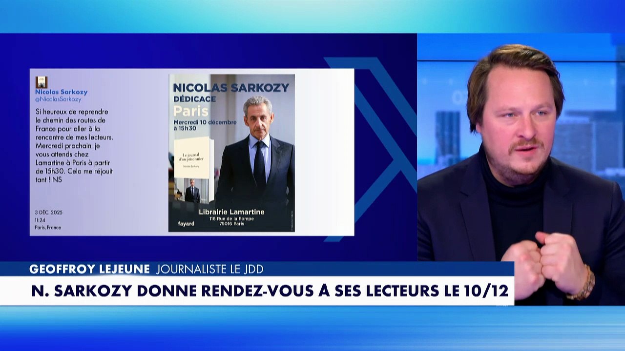 Punchline - "Journal d'un prisonnier" : N.Sarkozy lance une tournée de dédicaces de Paris à Menton