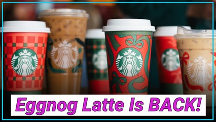 Starbucks' Eggnog Latte Is Officially Back After 4 Long Years!