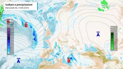 Cambio di circolazione sull'Italia, effetti sorprendenti su Alpi e Appennino nel ponte dell'Immacolata