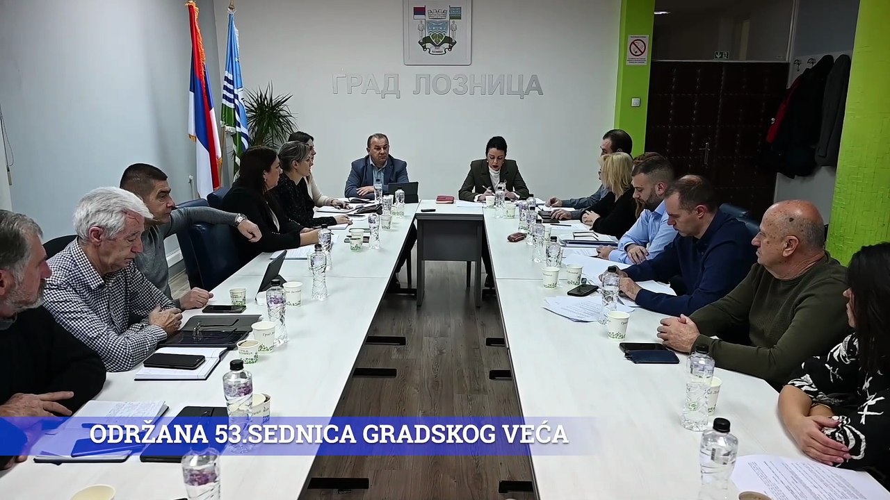 ODRŽANA 53.SEDNICA GRADSKOG VEĆA