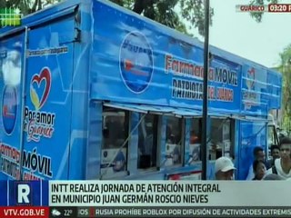 Guárico | INTT favoreció a los habitantes del municipio Juan Germán Roscio con jornada integral