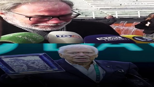 Il saluto a Pietrangeli sul campo del Foro Italico