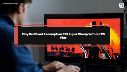 Play Red Dead Redemption PS5 Super Cheap Without PS Plus