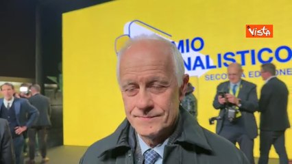 Luciano Fontana riceve premio Tg Poste: «Riconoscimento per tutta la redazione del Corriere della Sera»