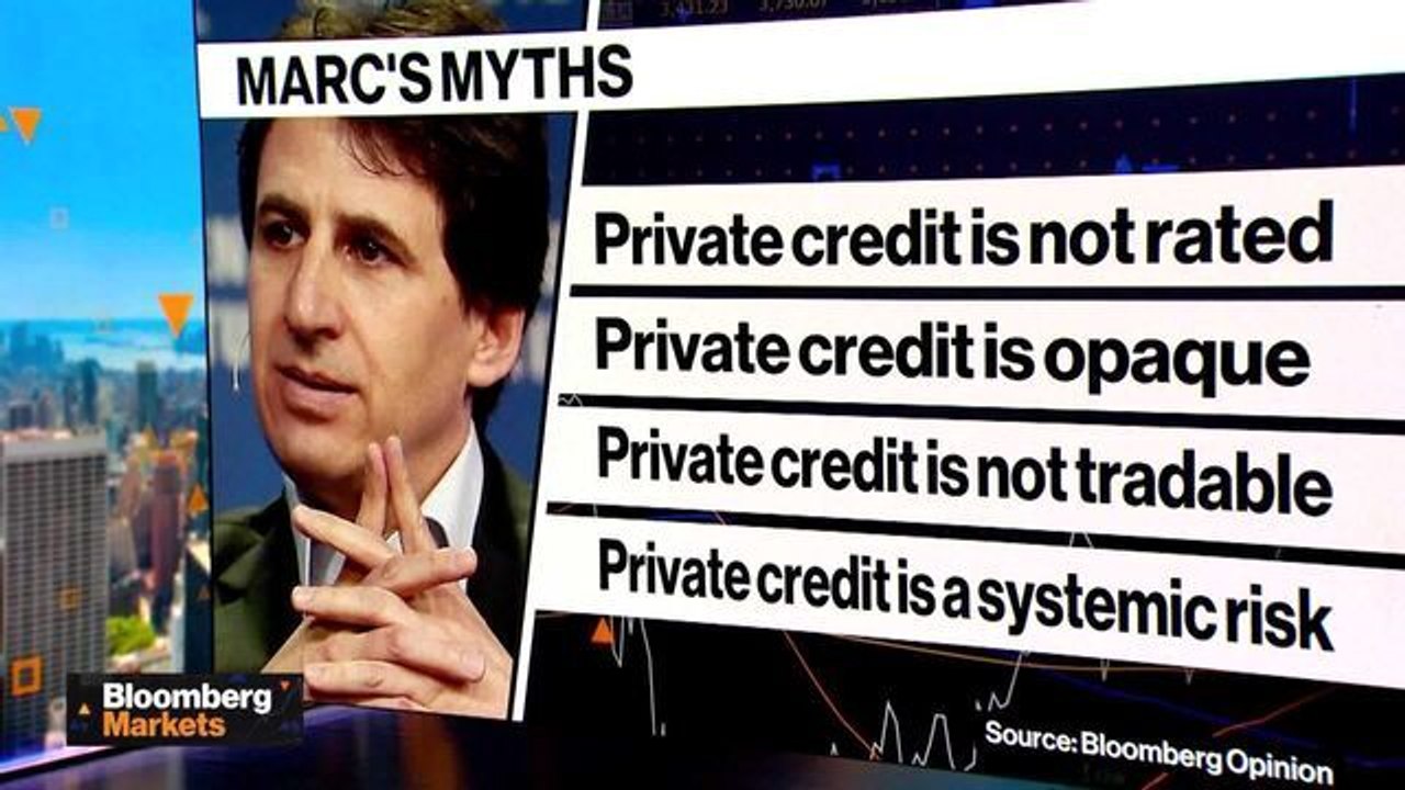 Fears of Private Credit Are Based on Four Myths: Marc Rowan