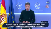 El juez admite a trámite una querella de Íñigo Errejón contra Elisa Mouliaá por calumnias