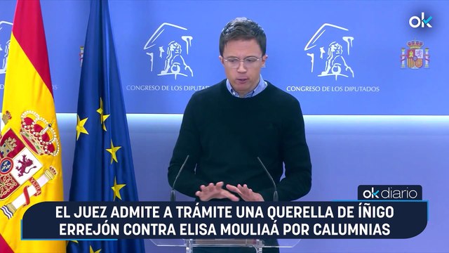 El juez admite a trámite una querella de Íñigo Errejón contra Elisa Mouliaá por calumnias