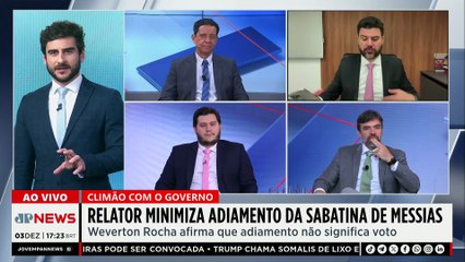 EITA! Relator tenta minimizar adiamento da sabatina de Messias ao STF