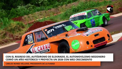 Con el regreso del autódromo de Eldorado, el automovilismo misionero cerró un año histórico