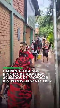 Liberan a algunos hinchas de Flamengo acusados de provocar destrozos en Santa Cruz
