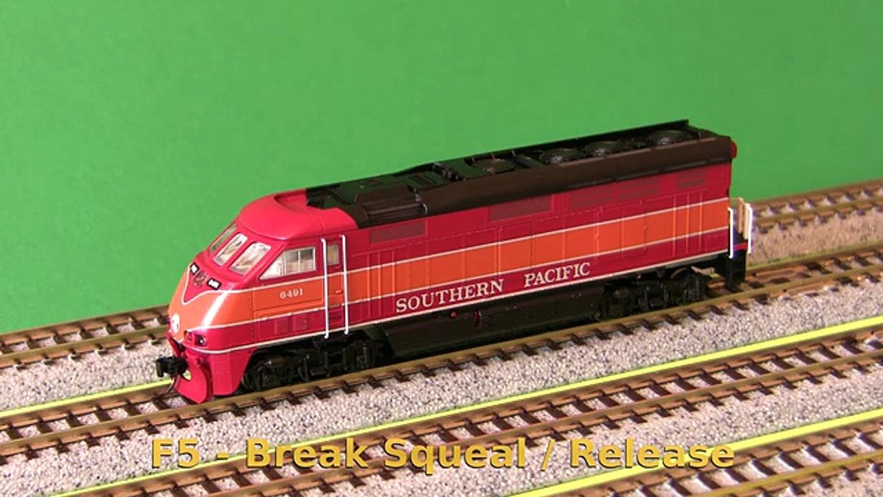 Athearn 23779, N Scale, F59PHI, DCC_sound demo - My Miniature Worlds (360p, h264)