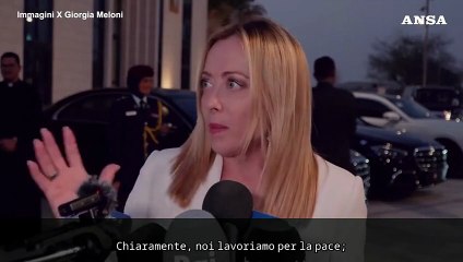 Meloni: "Il Decreto armi non significa lavorare contro la pace"