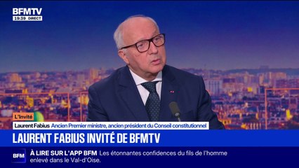 Environnement: "Il y a encore des efforts à faire", estime Laurent Fabius, ancien président de la COP21 et du Conseil Constitutionnel