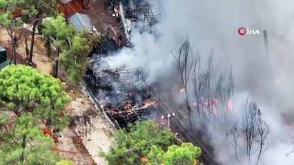 Fethiye’de onlarca karavan ve bungalov küle döndü