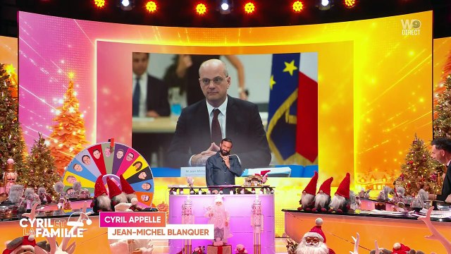 VOICI - C'est pour toi Jean Mich' : déchaîné, Cyril Hanouna appelle Jean-Michel Blanquer en direct pour lui chanter son titre dans TBT9 (ZAPTV)