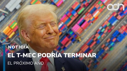 Trump dice que el T-MEC podría llegar a su fin el próximo año