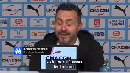 De Zerbi : ''Je me vois toujours à long terme ici"