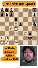 Wilhelm Steinitz vence a Wilson con el jaque mate de Boden (1862)