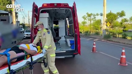 Mulher fica ferida em batida entre duas motocicletas no Interlagos