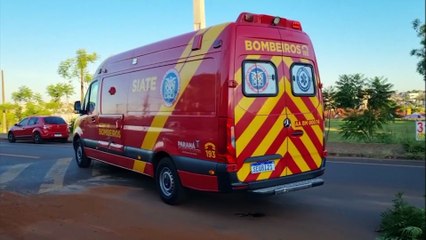 Mulher fica ferida em batida entre duas motos no Tarumã em Cascavel