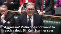 ‘Aggressor’ Putin does not want to reach a deal, Sir Keir Starmer says