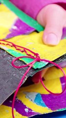 Deckchair from plastic bags