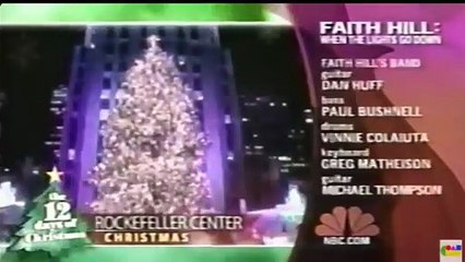 Faith Hill: When The Lights Go Down NBC Split Screen Credits (Update #2)